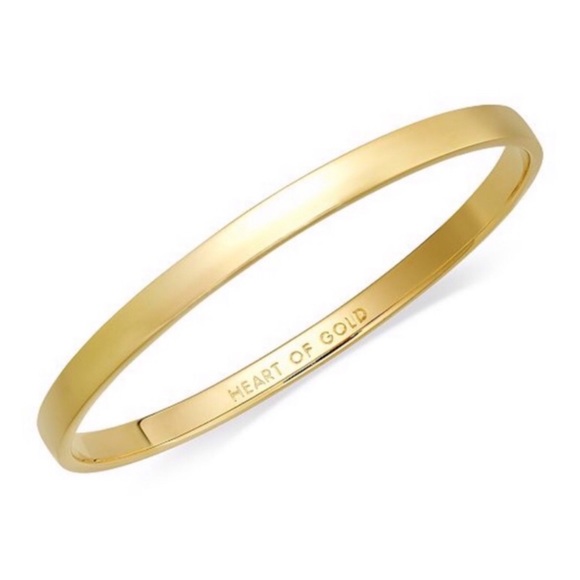 kate spade Jewelry - KATE SPADE • Gold Heart Of Gold Bangle Bracelet